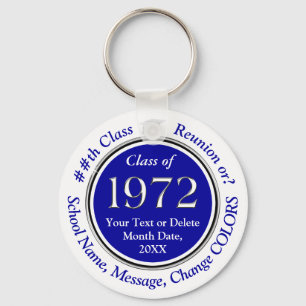 Blauw en wit, Klasse 1972, Reunion Souvenirs Sleutelhanger