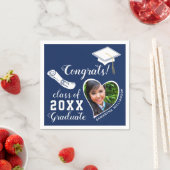 Blauw en Wit Klasse van 2025 Afstudeerder Foto Afs Servet (Insitu)