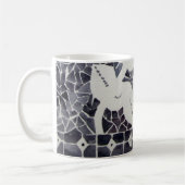 Blauw en wit koffiemok (Links)