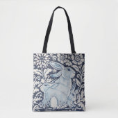 Blauw en wit konijn Bunny Moederdag Paascadeau Tote Bag (Voorkant)
