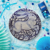 Blauw en wit konijn China Dedham Paper Bord (Feest)