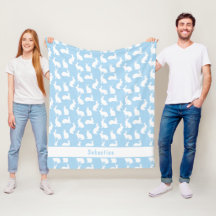 Blauw En Wit Konijn Patroon Mooie Konijnen En Naam