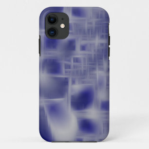blauw en wit kroonkruiper draagtas iPhone 11 hoesje