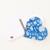 Blauw en wit kruisje Aangepast Notitieboek (Binnen)