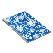 Blauw en wit kruisje Aangepast Notitieboek (Rechterzijde)