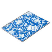 Blauw en wit kruisje Aangepast Notitieboek (Linkerzijde)