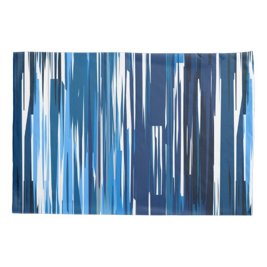 Blauw en wit kussensloop (Achterkant)