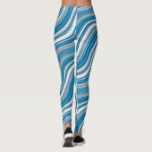 Blauw en wit, leggings (Achterkant)