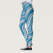 Blauw en wit, leggings (Links)