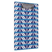 Blauw en wit Lets Letse etnische volkskunst Klembord (Rechts)