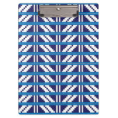 Blauw en wit Lets Letse etnische volkskunst Klembord (Voorkant)