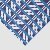 Blauw en wit Lets Letse etnische volkskunst Tissuepapier (Detail)