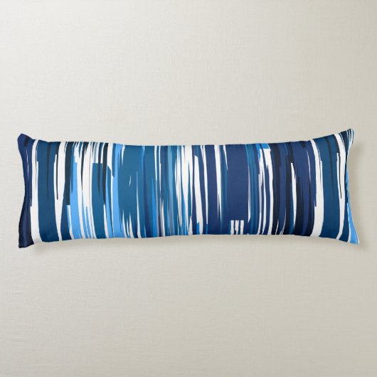 Blauw en wit lichaamskussen (Achterkant)