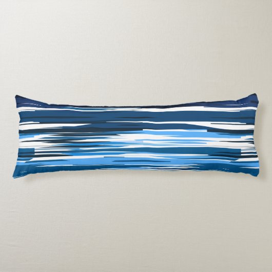 Blauw en wit lichaamskussen (Voorkant)
