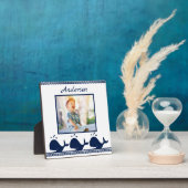 Blauw en wit lijst fotoplaat (Insitu)