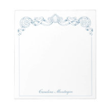 Blauw en Wit Lint Crest Frame Persoonlijk