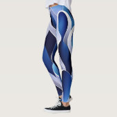 Blauw en wit lint leggings (Links)