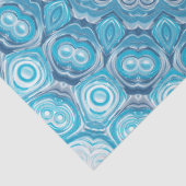 Blauw en Wit Mandala Patroonontwerp Tissuepapier (Detail)