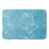 blauw en wit Marmer abstract Badmat (Voorkant)