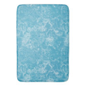 blauw en wit Marmer abstract Badmat (Voorkant Verticaal)