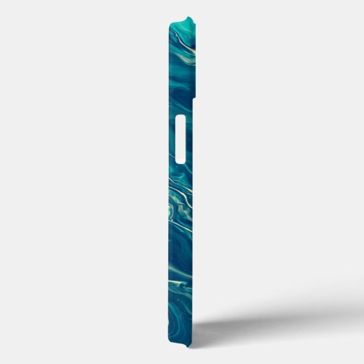 Blauw en wit marmer Acrylafbrekend materiaal Case-Mate iPhone Case (Achterkant / Rechts)