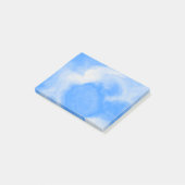 Blauw en wit marmer post-it® notes (Schuin)