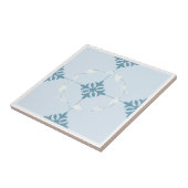 Blauw en wit Marokkaans gevlekt tegel Tegeltje (Zijkant)