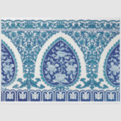 Blauw en wit marokkaans stijl motief tissuepapier (Voorkant)