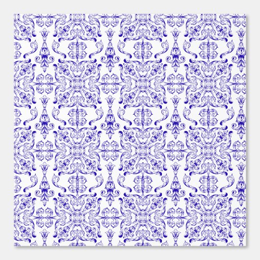 blauw en wit mediterraan behang (Voorkant)