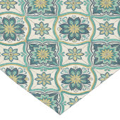 Blauw en Wit Mediterraan Tegel Tafel Accent Lange Tafelloper (Hoek)