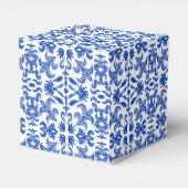 Blauw en Wit Mediterraans Geschenkdoos Bedankdoosjes (Achterkant)