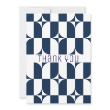 Blauw en wit midden van de eeuw modern