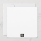 Blauw en wit midden van de eeuw modern kaart (Achterkant)