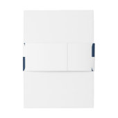 Blauw en wit midden van de eeuw modern uitnodigingen wikkel (Achterkant Voorbeeld)