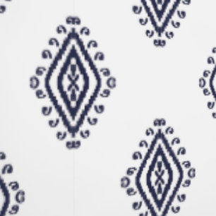 Blauw en Wit Modern Geometrisch Drukpatroon Behang
