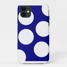Blauw en Wit, Modern Geometrisch Patroon Case-Mate iPhone Case
