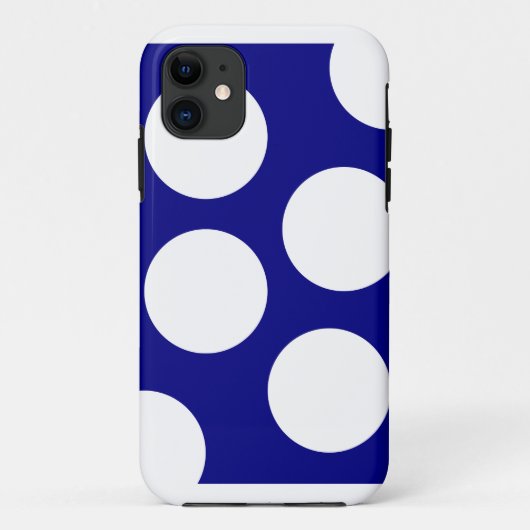 Blauw en Wit, Modern Geometrisch Patroon Case-Mate iPhone Case (Achterkant)