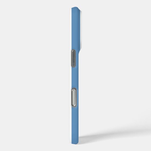 Blauw en wit monogram strepen Case-Mate iPhone case (Achterkant / Rechts)