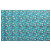  Blauw en Wit Morpho Vlinder Patterned Stof (Fat Quarter)