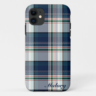Blauw en wit multithread-speldenpakket Case-Mate iPhone case
