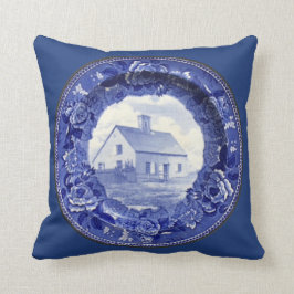  blauw en wit Nantucket oudste Bord loods Kussen