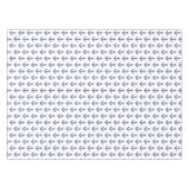 Blauw en wit nautisch anker tafelkleed (Voorkant (Horizontaal))
