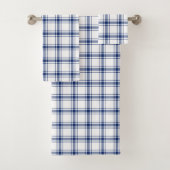 Blauw en Wit Nautisch Plaid Bad Handdoek (Insitu)