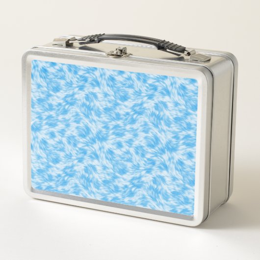Blauw en wit nepbont effect (Voorkant)