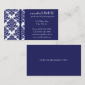 Blauw en wit object visitekaartje (Voorkant / Achterkant)