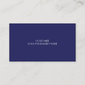 Blauw en wit object visitekaartje (Achterkant)