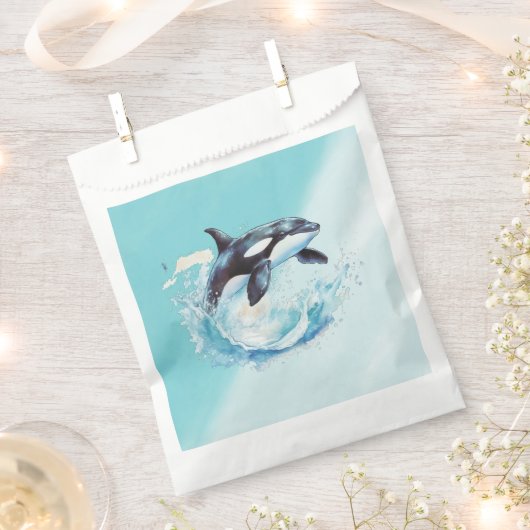 Blauw en Wit Oceaanstrand Nautisch Bedankzakje (Geknipt)