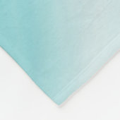 Blauw en Wit Oceaanstrand Nautisch Fleece Deken (Hoek)