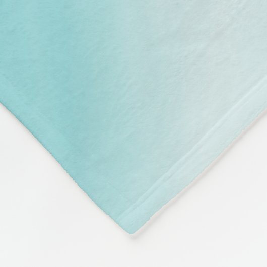 Blauw en Wit Oceaanstrand Nautisch Fleece Deken (Hoek)