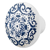 Blauw en Wit Ontwerp Ceramische Knob Keramische Knop (Rechts)